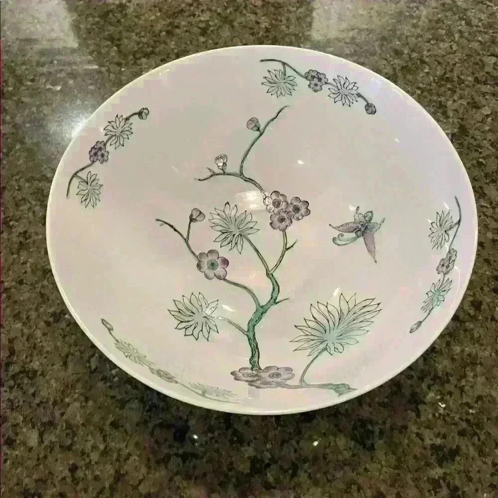Nora Fenton Designs Bowl, Chinese Porcelain Hand Painted in Hong Kong - Picture 3 of 8